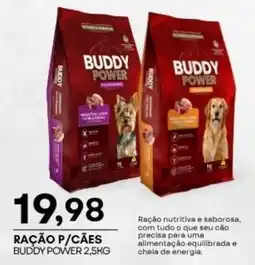 Mercadão Atacadista Ração p/cães buddy power 2,5kg oferta