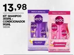 Mercadão Atacadista Kit shampoo + condicionador seda oferta
