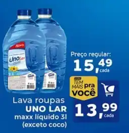 Cometa Supermercados Lava roupas UNO LAR maxx liquido 3l oferta