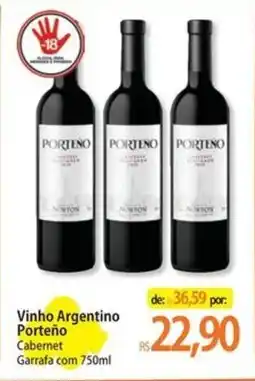 Atacadão Vinho Argentino Porteño oferta