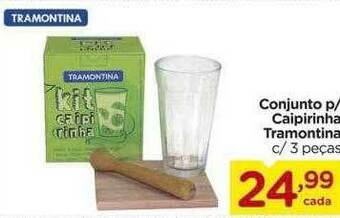 Carrefour Conjunto P Caipirinha Tramontina C 3 Peças oferta