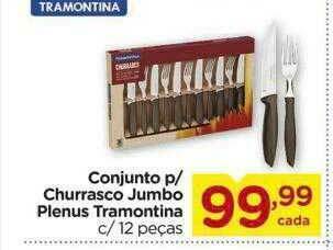 Carrefour Conjunto P Churrasco Jumbo Plenus Tramontina oferta