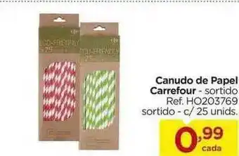 Carrefour Canudo De Papel Carrefour oferta