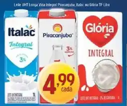 Supermercados Guanabara Leite UHT Longa Vida Integral Pizacanjuba, Italac ou Glória oferta