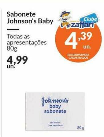 Zaffari Sabonete Johnson's Baby oferta