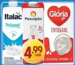 Supermercados Guanabara Leite integral oferta