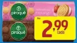 Supermercados Guanabara Biscoito piraquê morango oferta