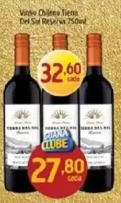 Supermercados Guanabara Vinho Chileno Tierra Del Sol Reserva oferta
