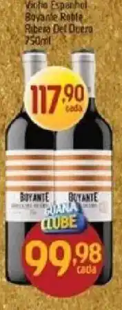 Supermercados Guanabara Vinho espanhol boyante robe ribera del duero oferta