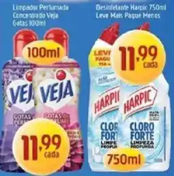 Supermercados Guanabara Limpador Perfumado Concentrado Veja Gotas 100ml oferta
