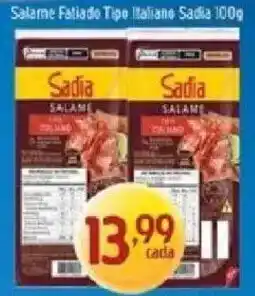Supermercados Guanabara Salame fatiado tipo italiano sadia oferta