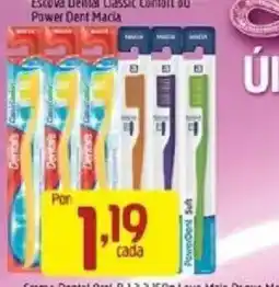 Supermercados Guanabara Escova Dental Classic Comfort ou Power Dent Macia oferta