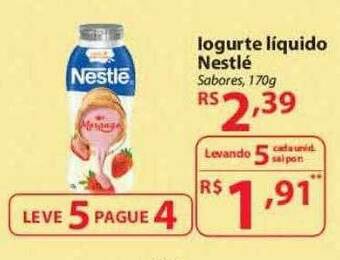 Nacional Iogurte Liquido Nestlé Leve 5 Pague 4 oferta