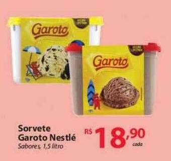 Nacional Sorvete Garoto Nestlé oferta