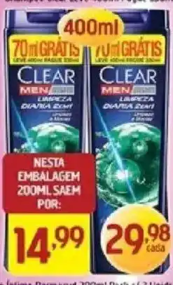 Supermercados Guanabara Clear men oferta