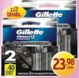 Supermercados Guanabara Gillette mach3 carbono oferta