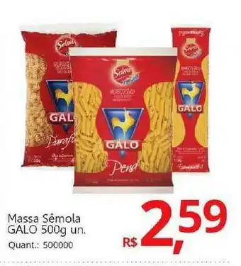 Supermercados Koch Massa Sêmola Galo oferta