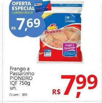 Supermercados Koch Frango A Passarinho Pioneiro Iqf oferta