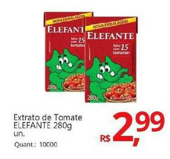 Supermercados Koch Extrato De Tomate Elefante oferta