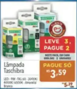 Supermercados Condor Lâmpada Taschibra oferta