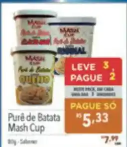 Supermercados Condor Purê de Batata Mash Cup oferta