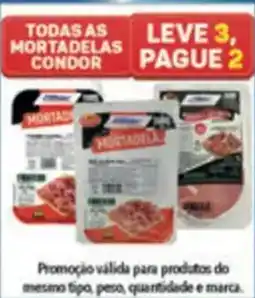 Supermercados Condor Todas as mortadelas condor oferta