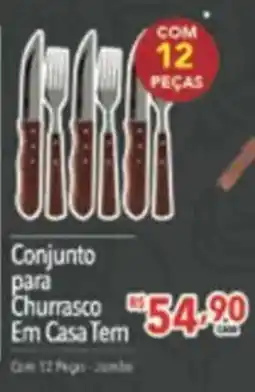 Supermercados Condor Conjunto para Churrasco Em Casa Tem oferta
