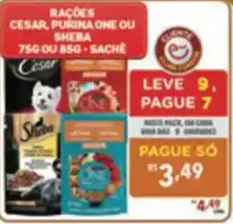 Supermercados Condor Rações cesar, purina one ou sheba oferta