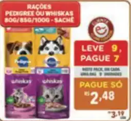 Supermercados Condor Rações pedigree ou whiskas oferta
