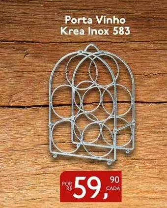 Perini Porta Vinho Krea Inox 583 oferta