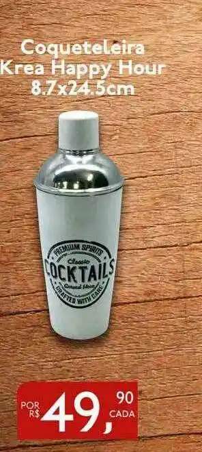 Perini Coqueteleira Krea Happy Hour 8.7x24.5cm oferta
