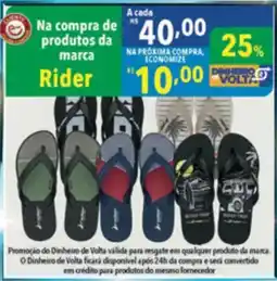 Supermercados Condor Na compra de produtos da marca Rider oferta