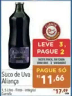 Supermercados Condor Suco de Uva Aliança oferta