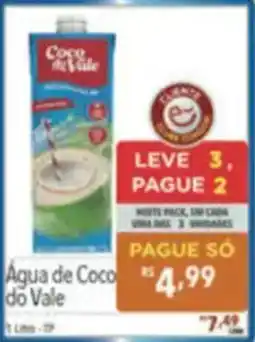 Supermercados Condor Água de Coco do Vale oferta