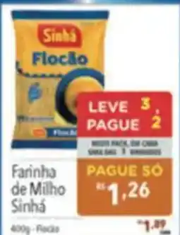 Supermercados Condor Farinha de Milho Sinhá oferta