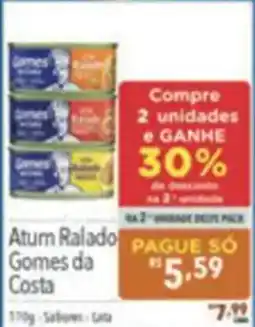 Supermercados Condor Atum Ralado Gomes da Costa oferta