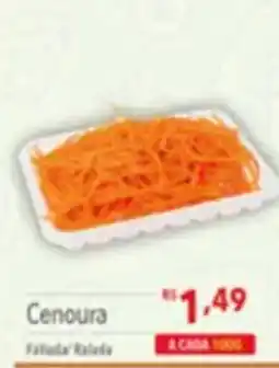 Supermercados Condor Cenoura fatiada salada oferta
