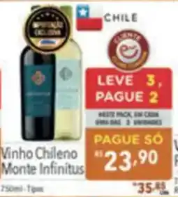 Supermercados Condor Vinho Chileno Monte Infinitus oferta