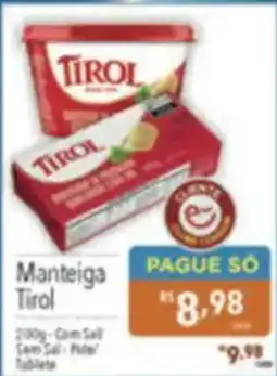 Supermercados Condor Manteiga tirol oferta