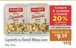 Supermercados Condor Capeletti ou Ravioli Massa Leve oferta