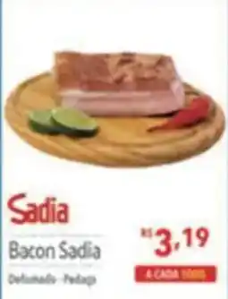 Supermercados Condor Bacon Sadia oferta
