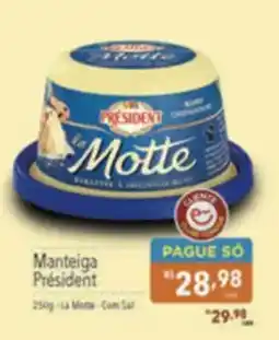 Supermercados Condor Manteiga President oferta