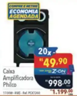 Supermercados Condor Caixa Amplificadora Philco oferta