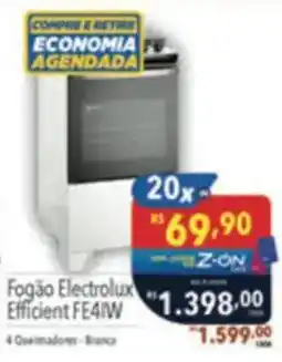 Supermercados Condor Fogão Electrolux Efficient FE4IW oferta
