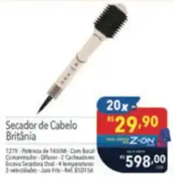 Supermercados Condor Secador de Cabelo Britânia oferta