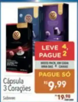 Supermercados Condor Cápsula 3 Corações oferta