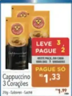 Supermercados Condor Cappuccino 3 Corações oferta