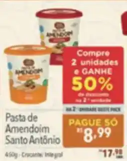 Supermercados Condor Pasta de Amendoim Santo Antônio oferta