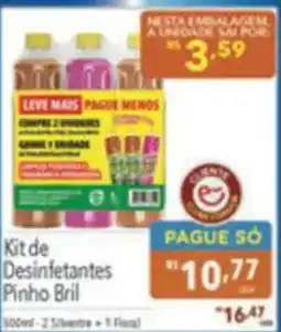 Supermercados Condor Kit de Desinfetantes Pinho Bril oferta