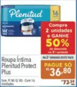 Supermercados Condor roupa íntima plenitud protect plus oferta